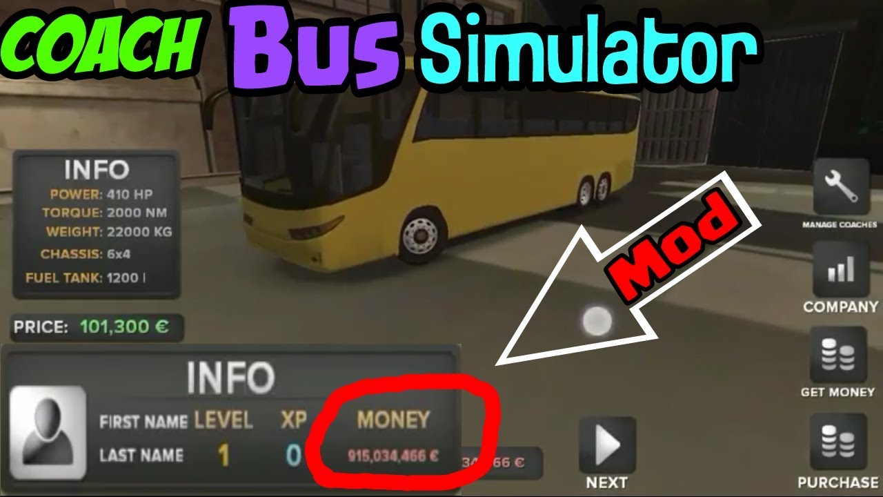 Coach Bus Simulator Mod Mony Full Version Full Mod Youtube