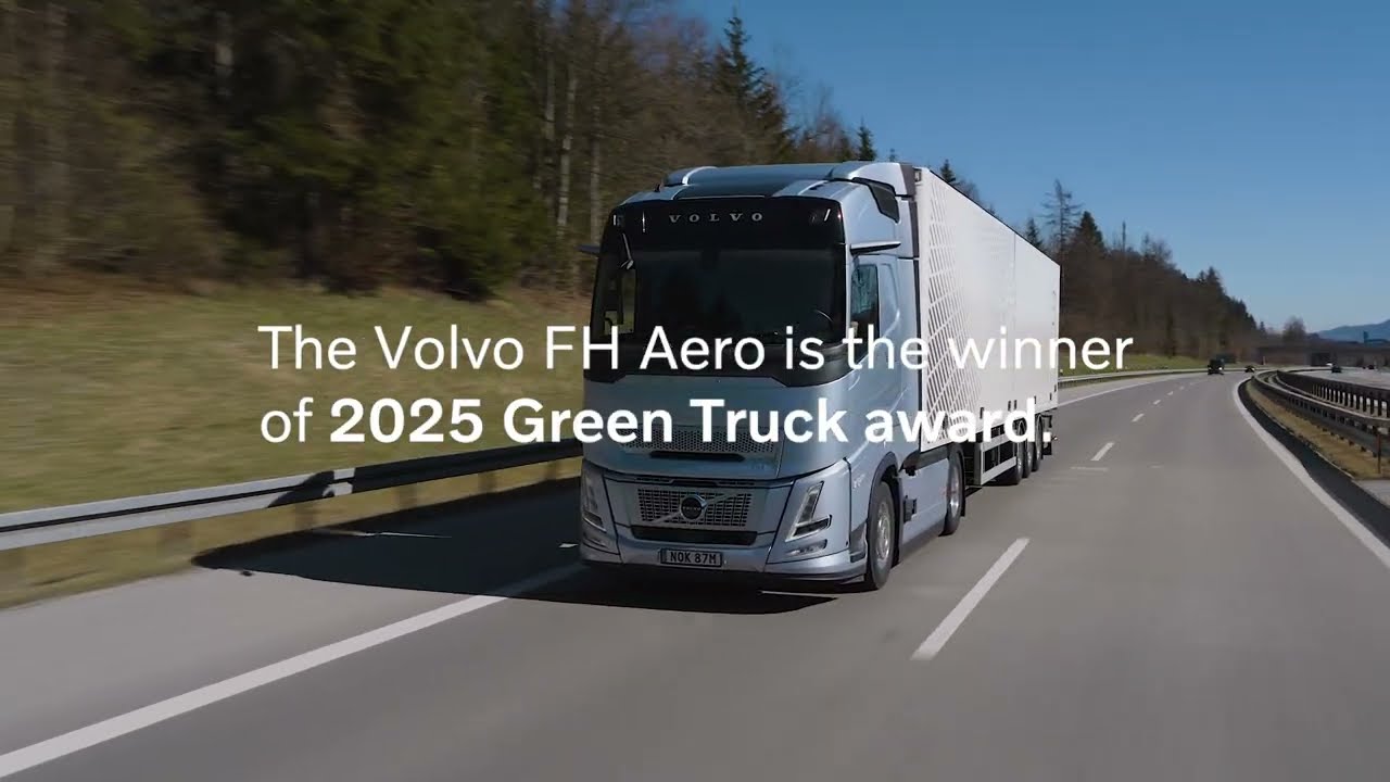 Volvo Trucks – Volvo FH Aero wins the 2025 Green Truck award - YouTube
