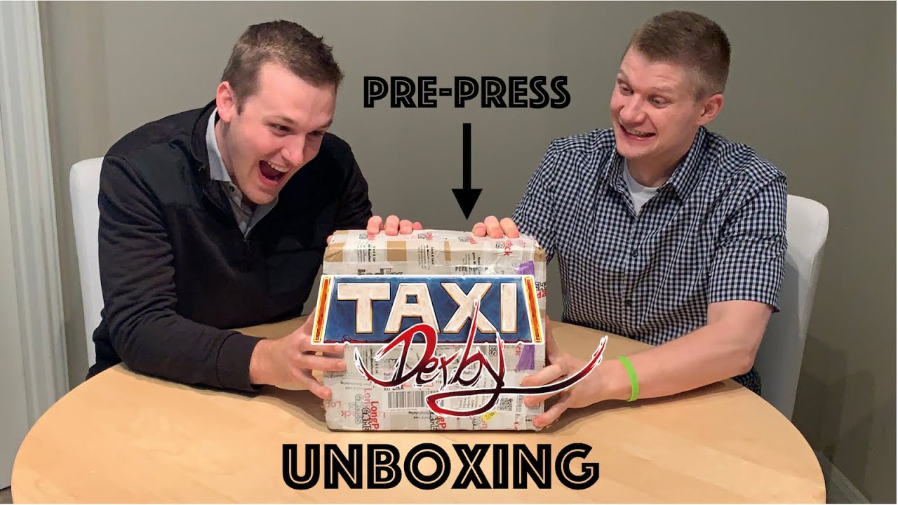 Taxi Derby Kickstarter Prepress Sample UNBOXING!!! YouTube