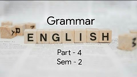 Kerala University BSc Botany previous questions -  English - Grammar - Part - 4  ( sem - 2 )