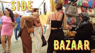 🇹🇷 ANTALYA SIDE full review of WEEKLY BAZAAR ON SATURDAYS TURKIYE #side #turkey #Antalya #bazaar