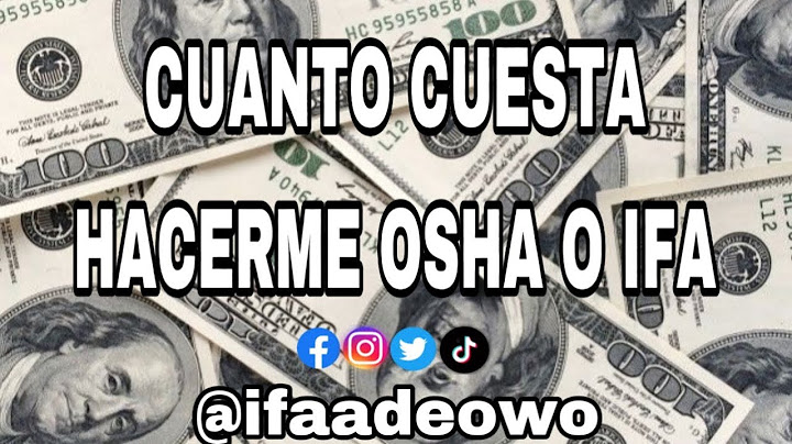 CUÁNTO DINERO CUESTA HACERME OSHA O IFA