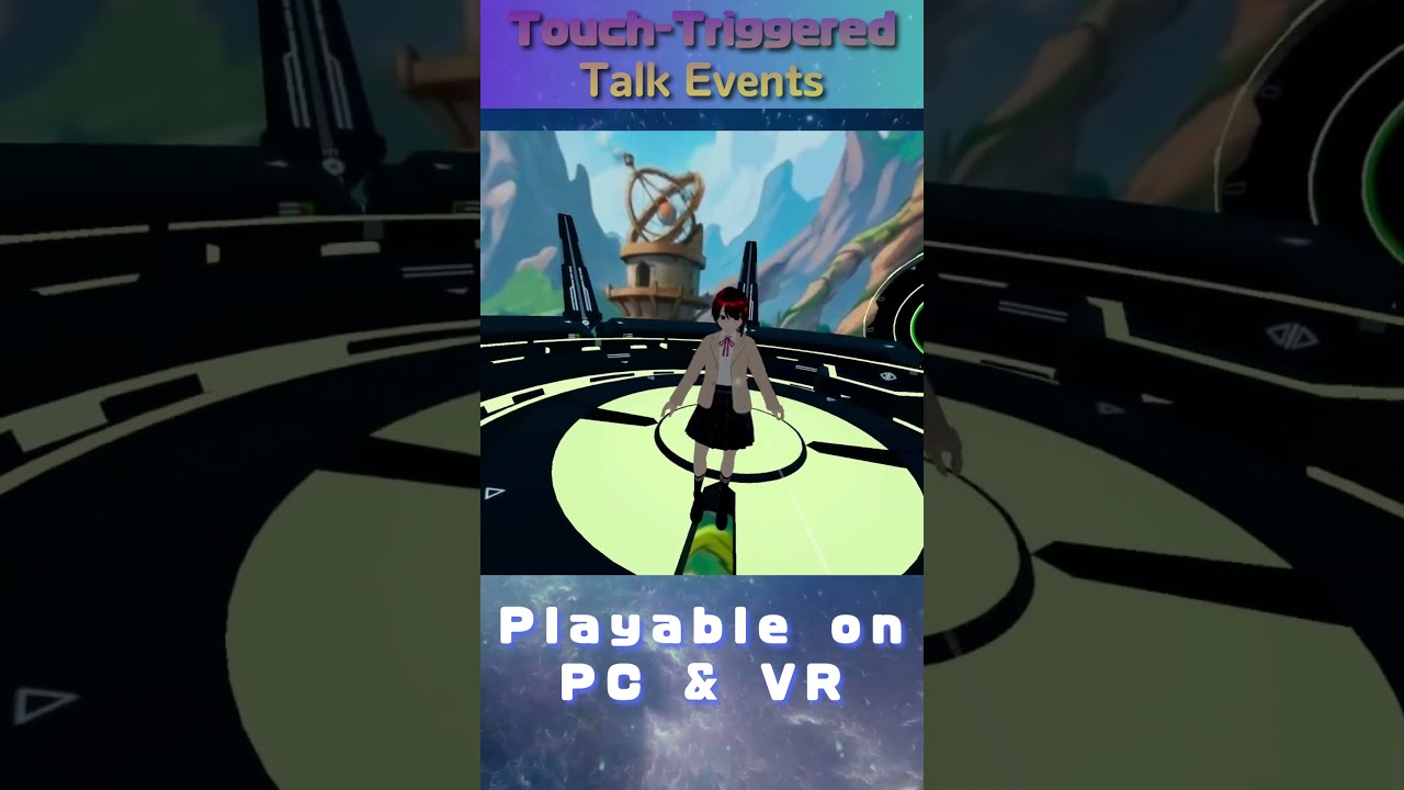 [PC/WebXR] Mouse & XR Laser Dual Input! Touch-Triggered VRM Talk Events [R3F / Astro]