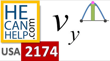 2174 {HECANHELP.COM} VERTICAL VELOCITY AT MAXIMUM HEIGHT Physics Projectile Motion GEORGE MATHEW