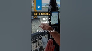 Drain water with a basic trench in Trimble Earthworks