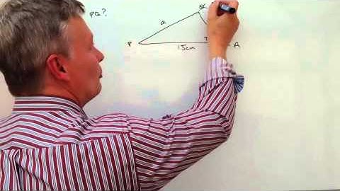 How to work with the cosine rule - exam question length of side