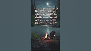 تلاوة اية من سورة العنكبوت  القارئ بلال البورومي