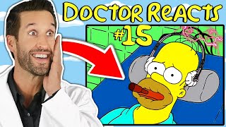ER Doctor REACTS to Funniest Simpsons Medical Scenes #15