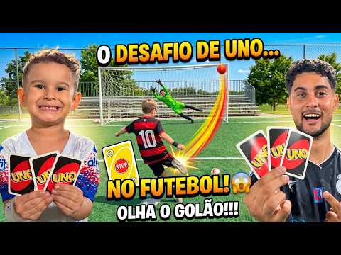 DESAFIO DO UNO NO FUTEBOL - QUEM TIRAR AS MELHORES CARTAS VENCE!