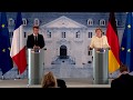 Conférence de presse conjointe avec Angela Merkel