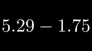 How to Subtract Decimals