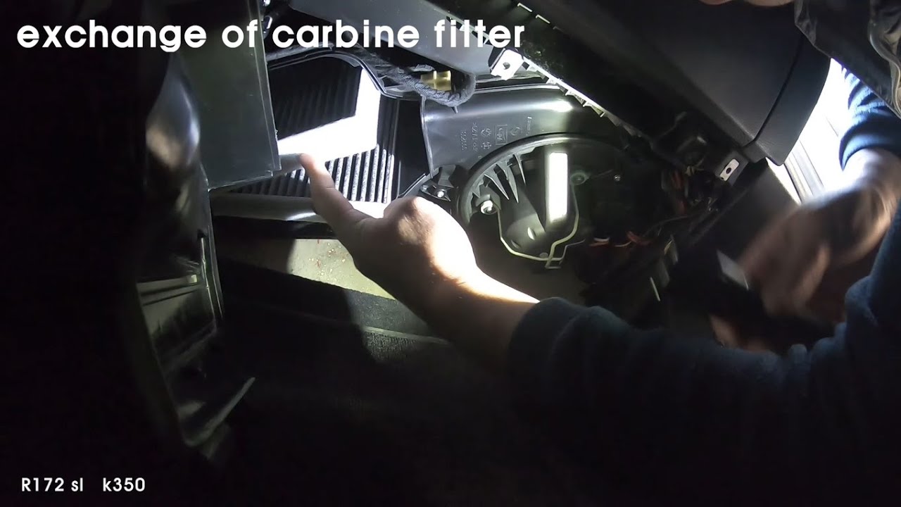R172 SLK Cabin filter replacement