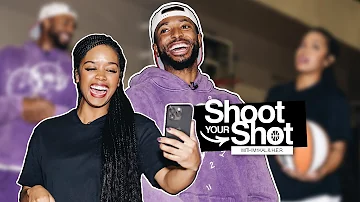 Mikal Bridges and H.E.R. talk ball and life while shooting hoops | Shoot Your Shot