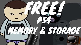 HOW TO GET FREE PLAYSTATION 4 (PS4) MEMORY/STORAGE! *MORE MEMORY, MORE GAMES* 👍😀