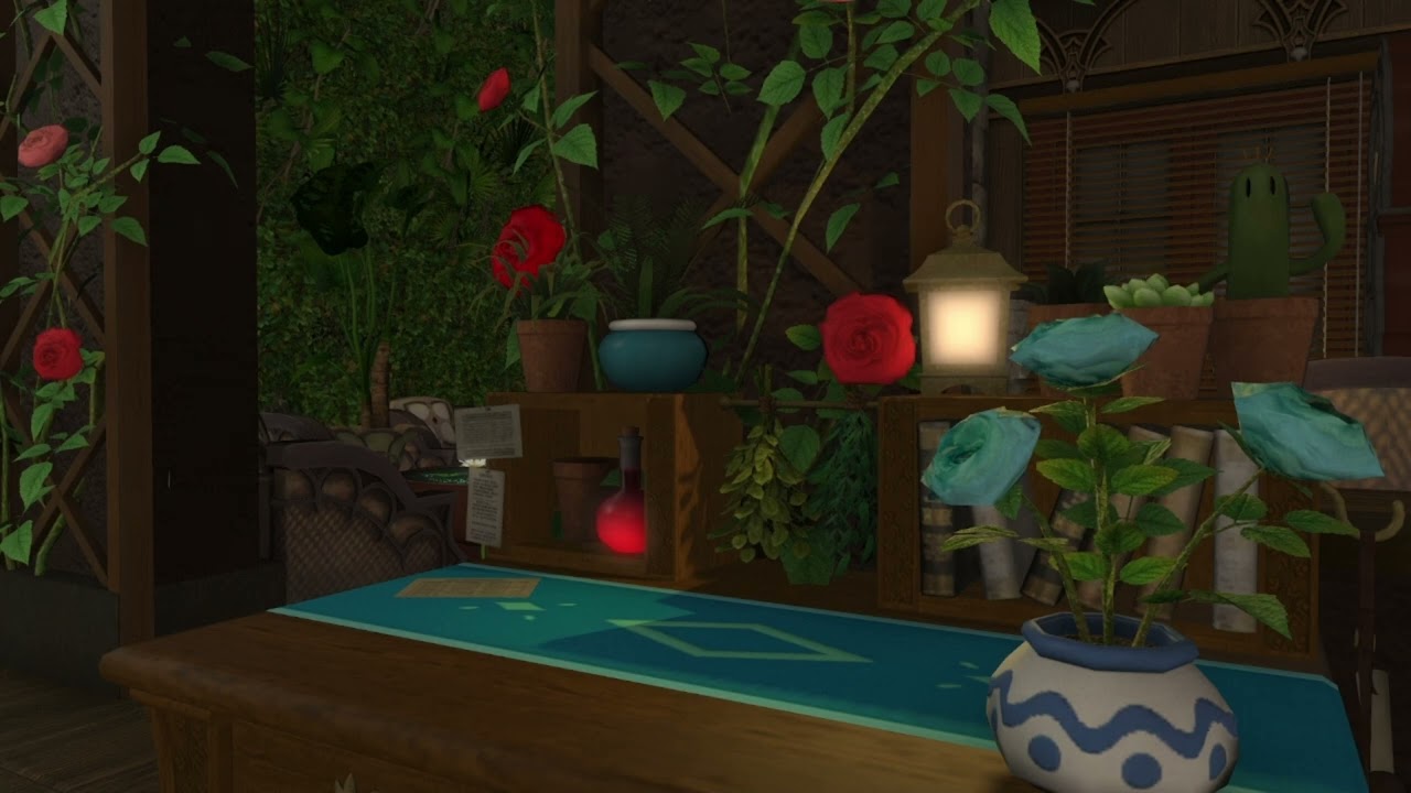 FFXIV ASMR Venue - Everess Cottage 1 Hour Piano with clock