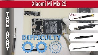 How to disassemble 📱 Xiaomi Mi Mix 2S (M1803D5XA) Take apart Tutorial