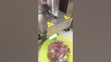 Peanut automatic vertical bag form fill seal packing machine testing video