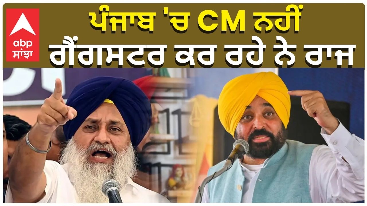 ਪੰਜਾਬ 'ਚ CM ਨਹੀਂ, ਗੈਂਗਸਟਰ ਕਰ ਰਹੇ ਨੇ ਰਾਜ | Sukhbir badal Attack on CM mann | Punjab Politics