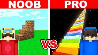 NOOB vs PRO: EN UZUN MERDİVEN YAPI KAPIŞMASI (Minecraft)