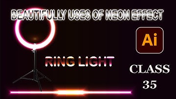 Adobe Illustrator create a Neon Light effect Urdu/Hindi
