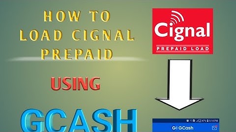 HOW TO LOAD CIGNAL PREPAID USING GCASH//2022