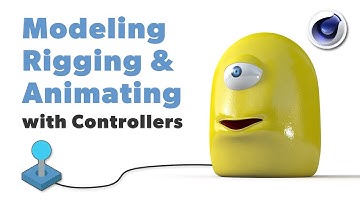 C4D Tutorial - Model, Rig & Animate a talking character using controllers