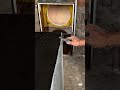 the process of cutting off the remaining fiber resin when it is half dry #tutorial #woodworking