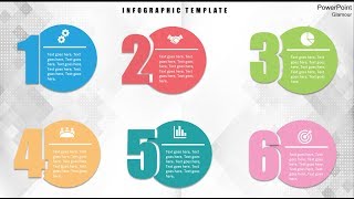 6 steps Bullets and Numbering **FREE DOWNLOAD** Infographics in Powerpoint