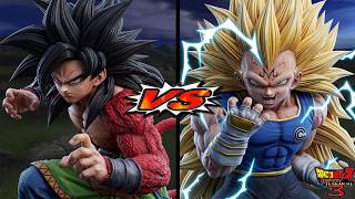 Goku SSJ4 Vs Majin Vegeta SSJ3! Dragon Ball BT 3 MOD
