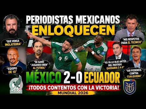 THEY COULDN'T HIDE THEIR HAPPINESS! Mexican Journalists' Reactions After Beating Ecuador