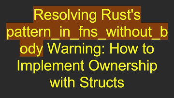 Resolving Rust