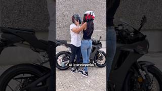 And would you protect her in case of an accident #biker #bikelife #accident