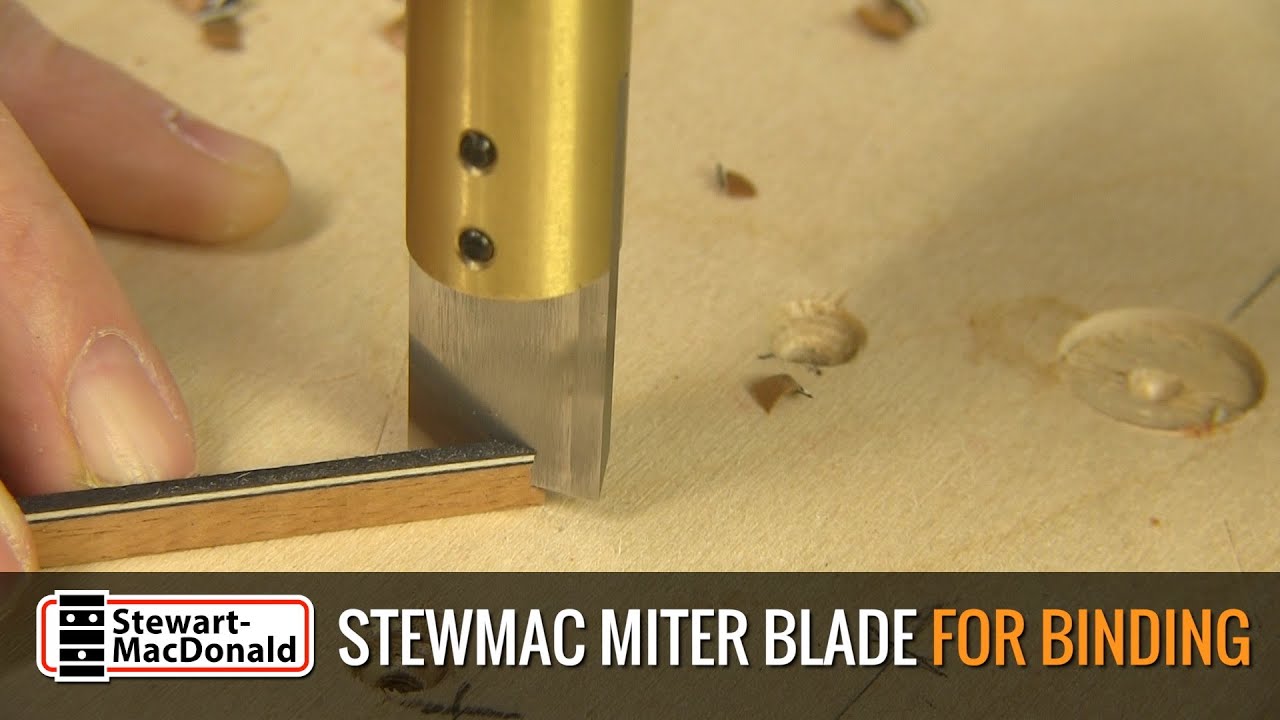 StewMac Miter Blade for Binding YouTube