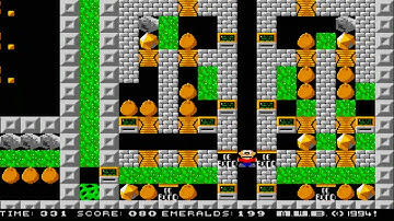 AMIGA OCS BOND MINE 16 AKA BONDMINE 16 BOULDERDASH CLONE BOULDER DASH EMERALD MINES FROM EMERALD WEB
