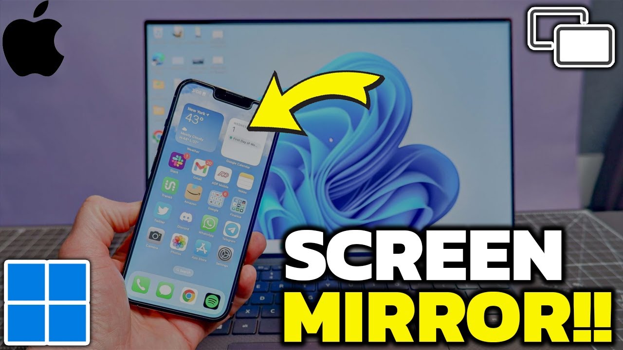 How To Screen Mirror iPhone To PC - Step By Step Guide - YouTube
