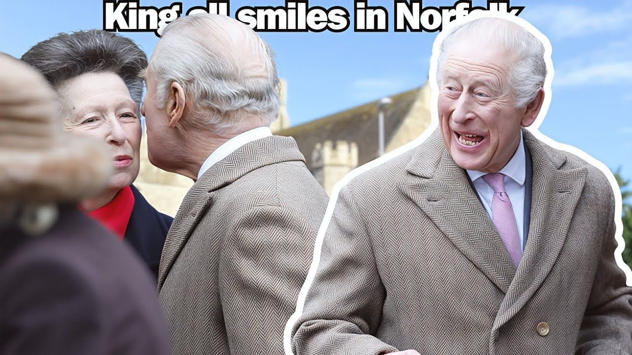 King Charles ALL SMILES at Sandringham Church - Surprise Reunion With