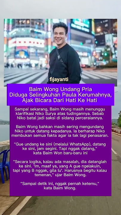 Baim wong undang pria diduga selingkuhan paula #trending #trendingshorts #shorts #viral