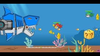 Robot Gun Shark Double Attack | الديناصورات الألية للاطفال | سمكة القرش الآلية screenshot 4