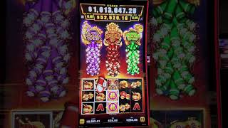 $264 Dollar bet on Million Dollar Bao Zhu Zhao Fu slot machine lands a triple rocket rare bonus!