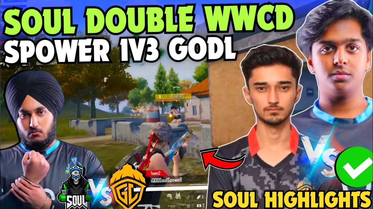 iQOOSouL Impossible Double WWCD 😳 SPOWER 1v3 GodL 🔥 SOUL vs GODL 4v4 🥵 ...
