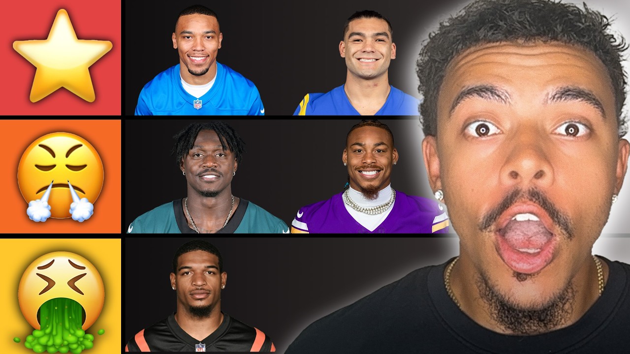My 2025 NFL Wide Receiver One Tier List!