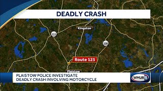 Plaistow police investigate deadly crash involving motorcycle