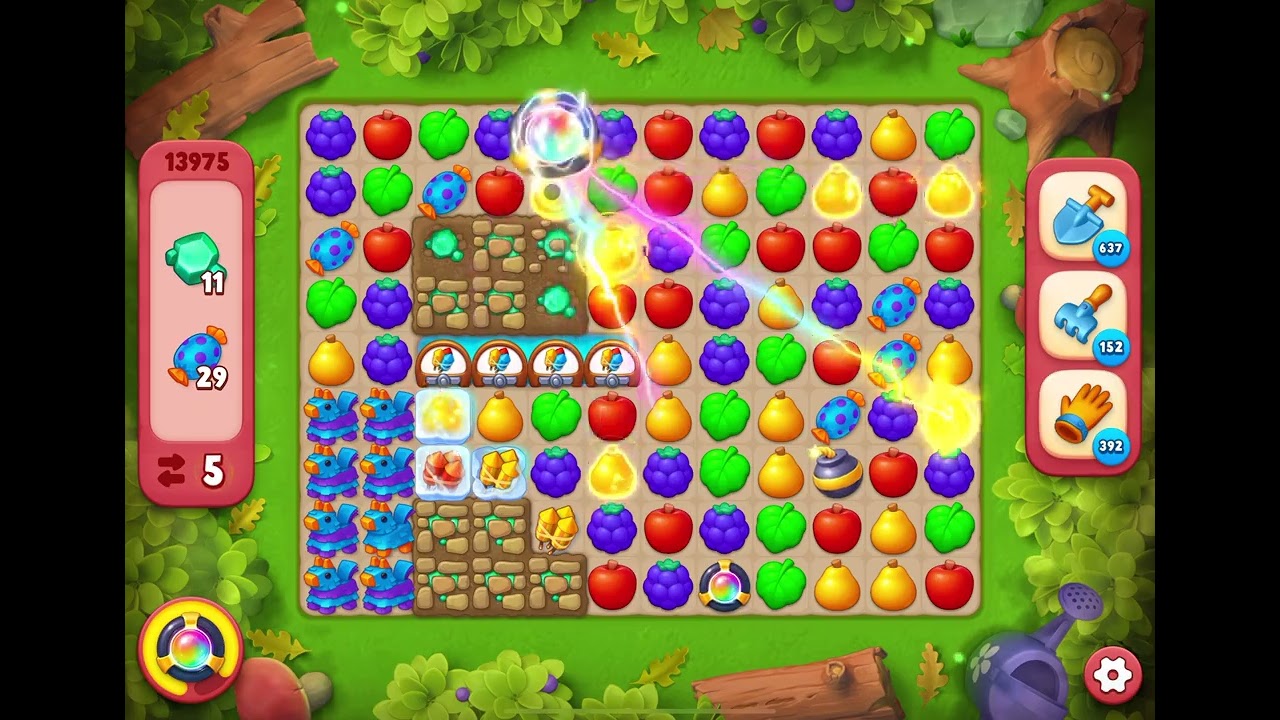 GardenScapes Level 13975 no boosters - YouTube