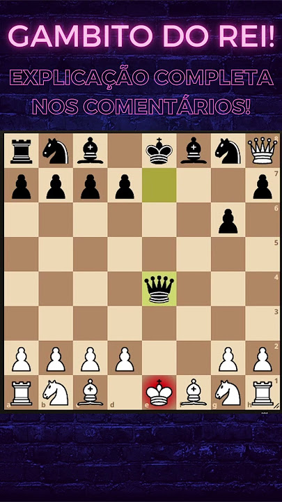 GAMBITO DO REI RECUSADO XEQUE MATE EM 7 LANCES KING'S GAMBIT DECLINED  CHECKMATE IN 7 MOVES CHESS 