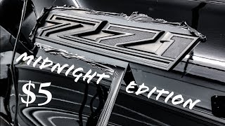 Total BLACKOUT on the 2020 SILVERADO TRAIL BOSS  'MIDNIGHT EDITION' $5 MOD!