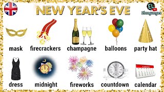 New Year's Eve vocabulary in English | New Year Day names list words