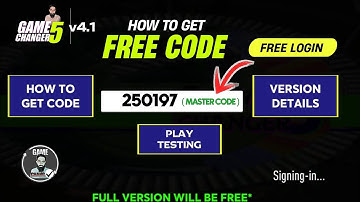 Game Changer 5 Free Code !