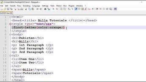 CSS :First Letter Pseudo Element Selector As Element Specific Style In Hindi | Urdu