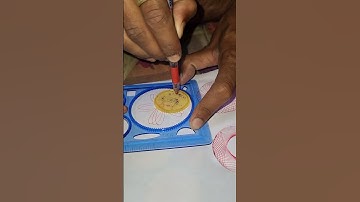 how many rotate my pen #satisfying #art #relaxing #drawing #mandala #asmr #spirograph #spirography