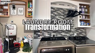 Moving Vlog: LAUNDRY ROOM TRANSFORMATION | Deliveries+ Amazon Organization + *72HR MAKEOVER*